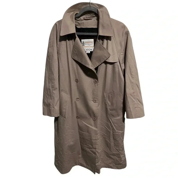 Vintage | London Fog | Trench Coat w/  Removable Fleece Lining | Sz 14P - Picture 1 of 12